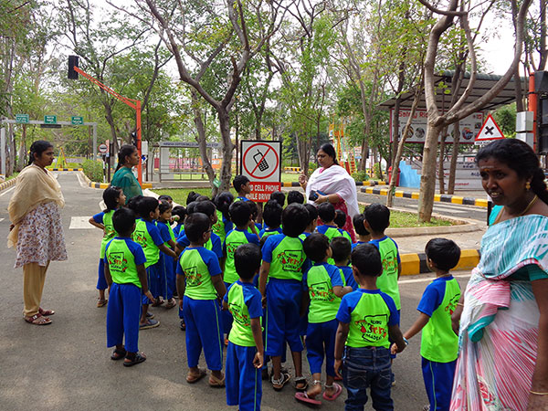 Traffic Park Field Trip - Nehru Kids Academy - Kovaipudur