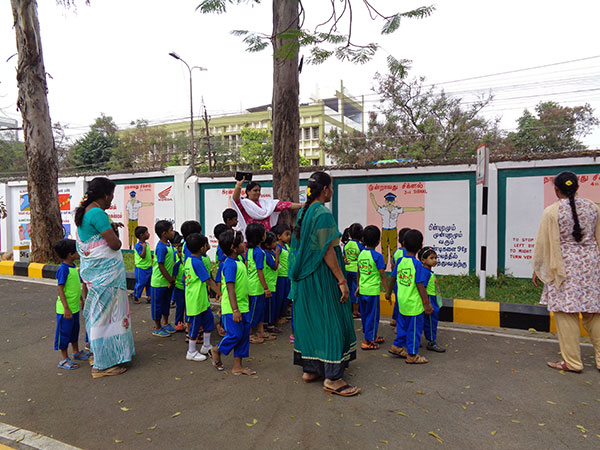 Traffic Park Field Trip - Nehru Kids Academy - Kovaipudur