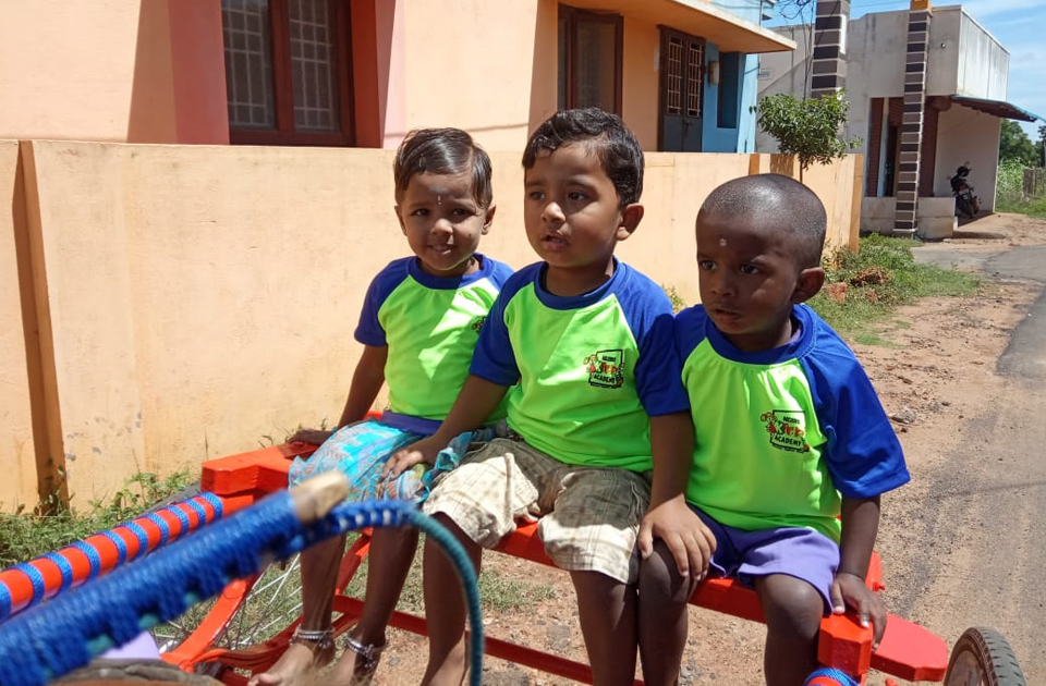Fun Ride In A TONGA With Their Friends - Nehru Kids Academy