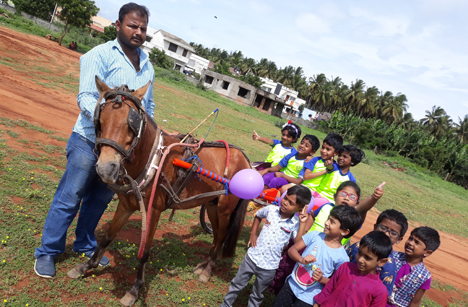 Fun Ride In A TONGA With Their Friends - Nehru Kids Academy